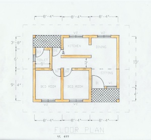 The floorplan for new and rebuilt homes